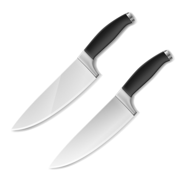 Kitchen knives isolated
