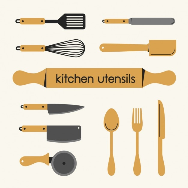 Free vector kitchen utensils collection