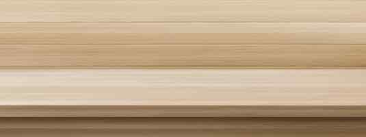 Free vector kitchen wooden table top on plank wall background