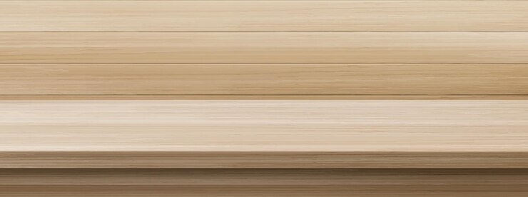 Free Vector kitchen wooden table top on plank wall background