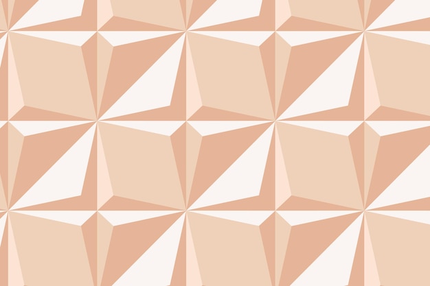 Кайт 3d геометрический узор вектор оранжевый фон в абстрактном стиле
