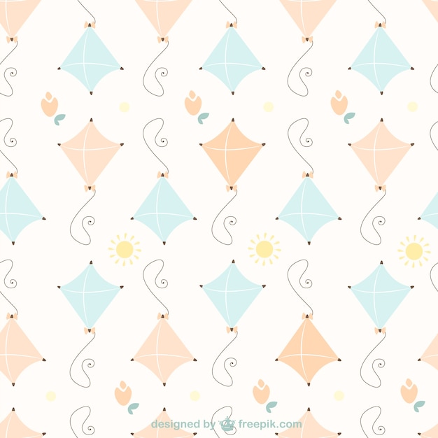 Free vector kites pattern