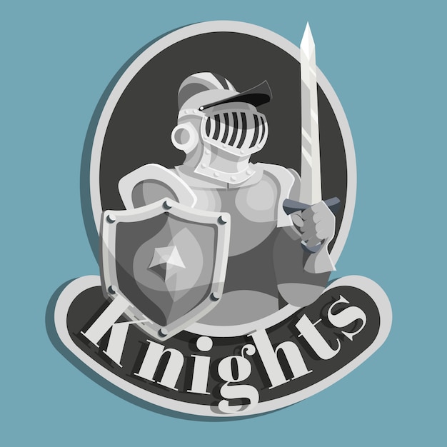 Knight metal emblem