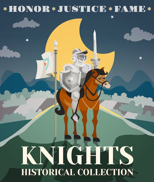 Knight poster illustration