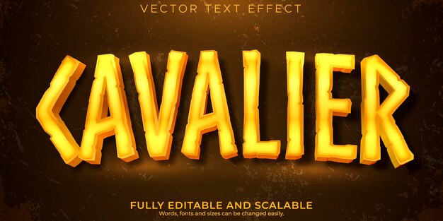 Knight text effect editable warrior and battle text style