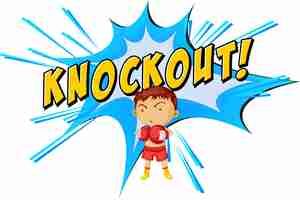 Free vector knockout punch