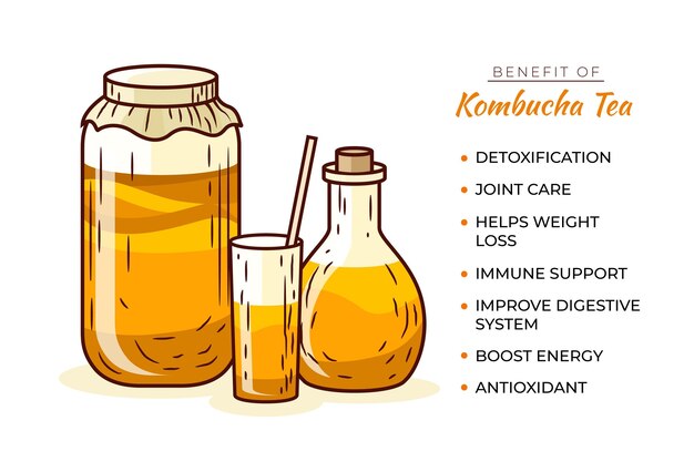 Kombucha 차 혜택