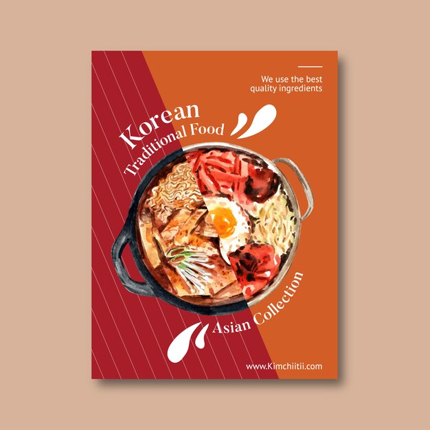 さまざまな分離肉水彩イラストのセット 無料のベクター