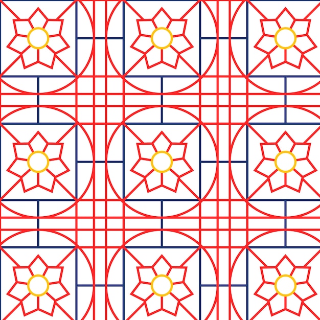 Free vector korean style pattern design