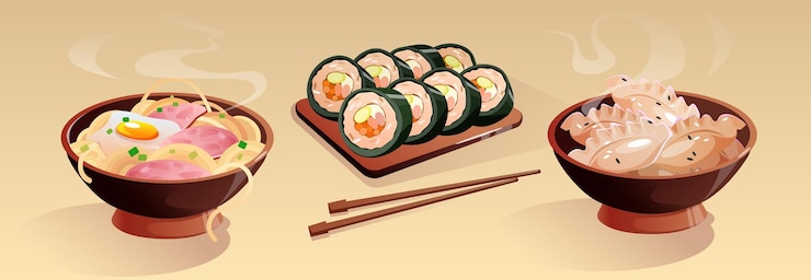 無料Vector 韓国の伝統的な食事のコレクション