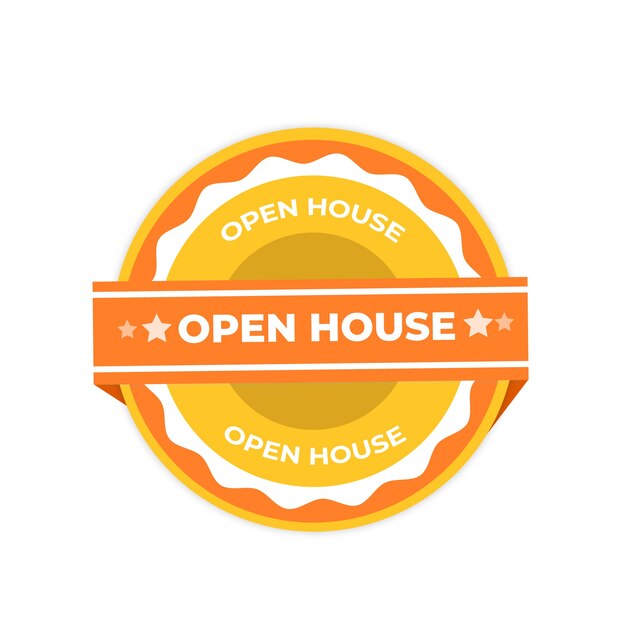 Label for open house