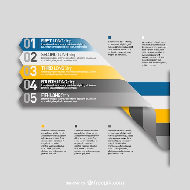 무료 벡터 라벨 메뉴 템플릿 infograpy