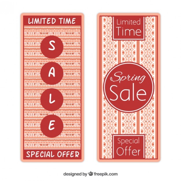 Free vector labels for spring sales