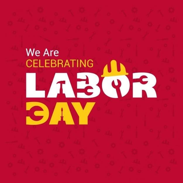 Labor day background with tools