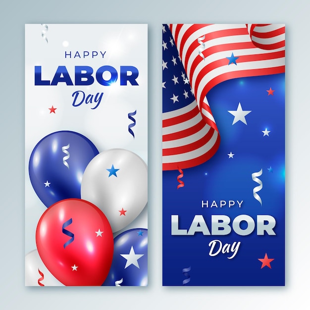 Labor day banner template