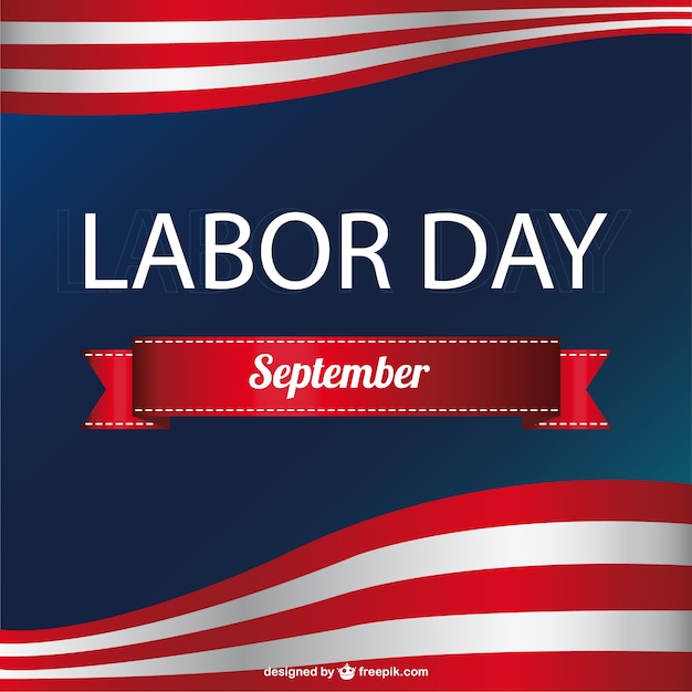 Free vector labor day card