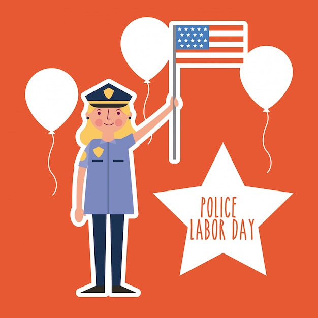 Free vector labor day card