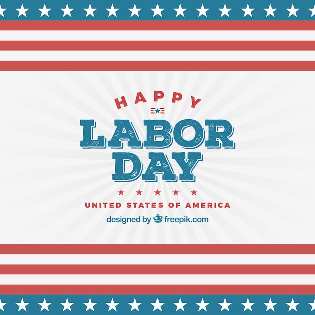 Labor day celebration concept with flat design
