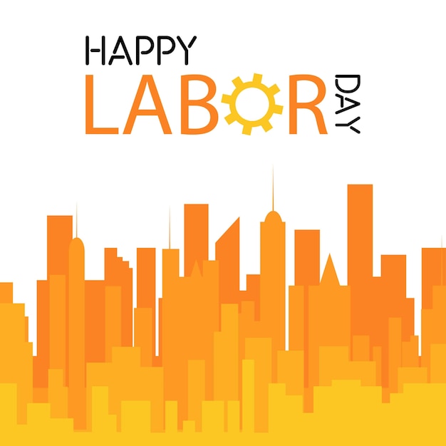 Labor day celebration design with unique style vector 