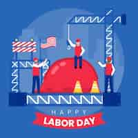 Free vector labor day event