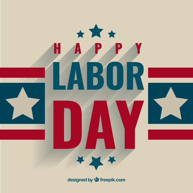 Labor day greeting background