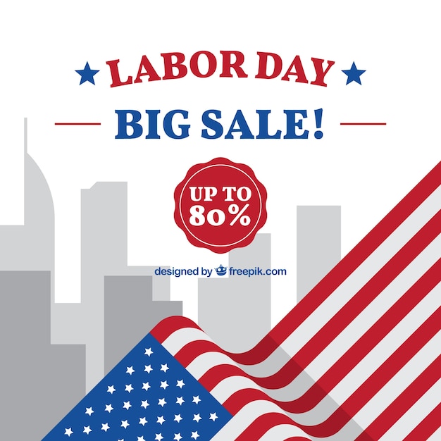 Free vector labor day sale background