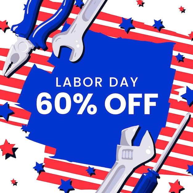 Free vector labor day sale draw