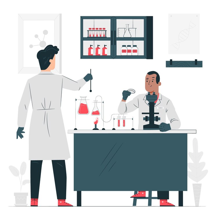 Free Vector laboratory concept illustration