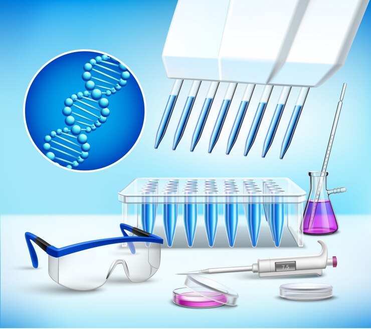 Free Vector laboratory glassware realistic composition