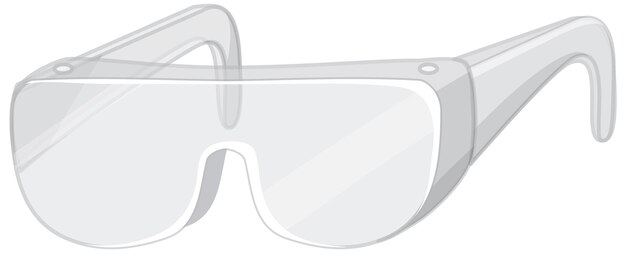 A laboratory goggles on white background