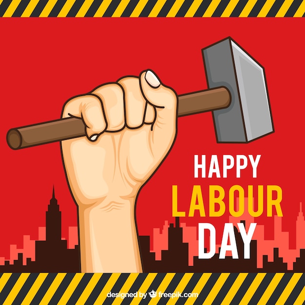 Free vector labour day background