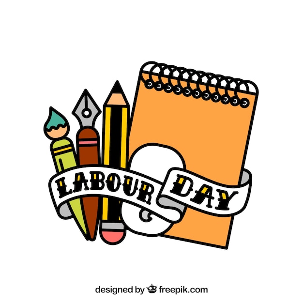 Free vector labour day background