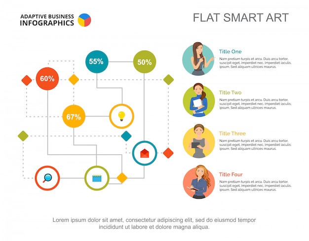 무료 벡터 미로 순서도 infographic입니다. 편집 가능한 템플릿, 프로세스 다이어그램, 백분율