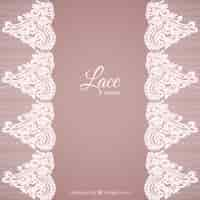 Free vector lace background in ornamental style