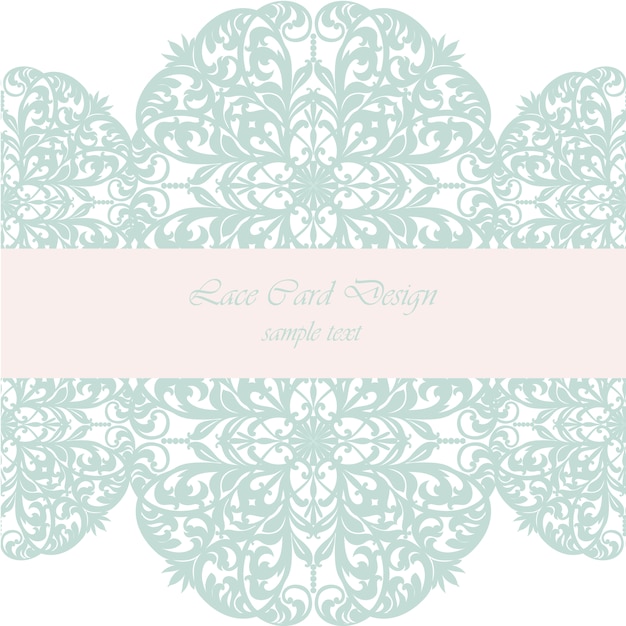 Free Vector lace card design