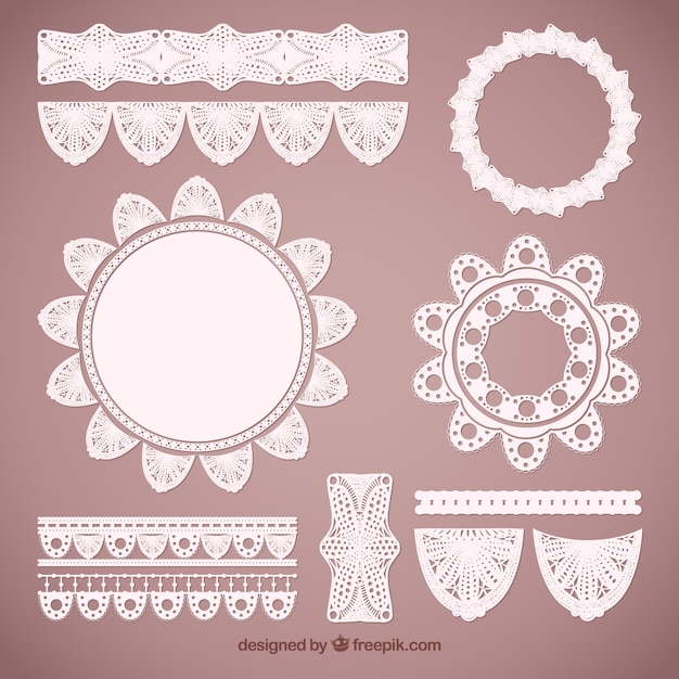 Free vector lacy decoration