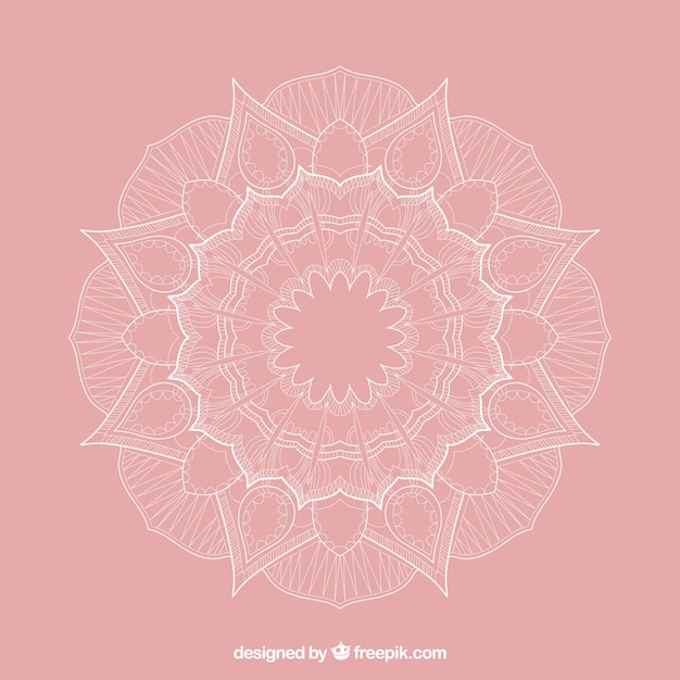 Vettore gratuito lacy mandala