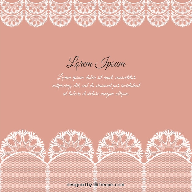 Free vector lacy ornaments background