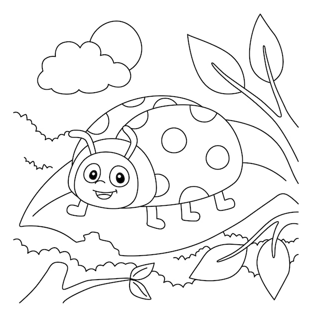 6300 Collections Cute Ladybug Coloring Pages  Latest Free