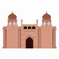 Free vector lahore pakistan monument