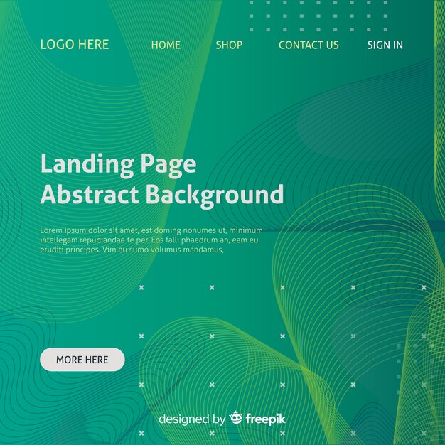 Landing page abstract background