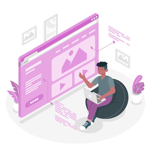 Landing page concept illustration