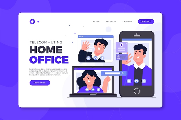 Concetto di landing page