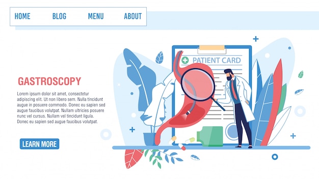 Download Free Landing Page Offer Gastroscopy For Medical Checkup Premium Vector Use our free logo maker to create a logo and build your brand. Put your logo on business cards, promotional products, or your website for brand visibility.