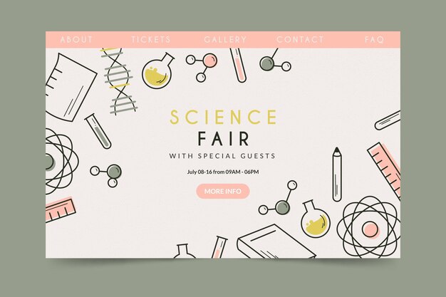 Landing page science fair