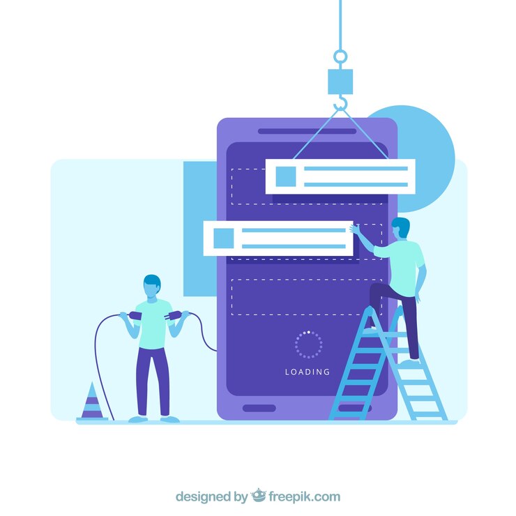 Free Vector landing page template for a website
