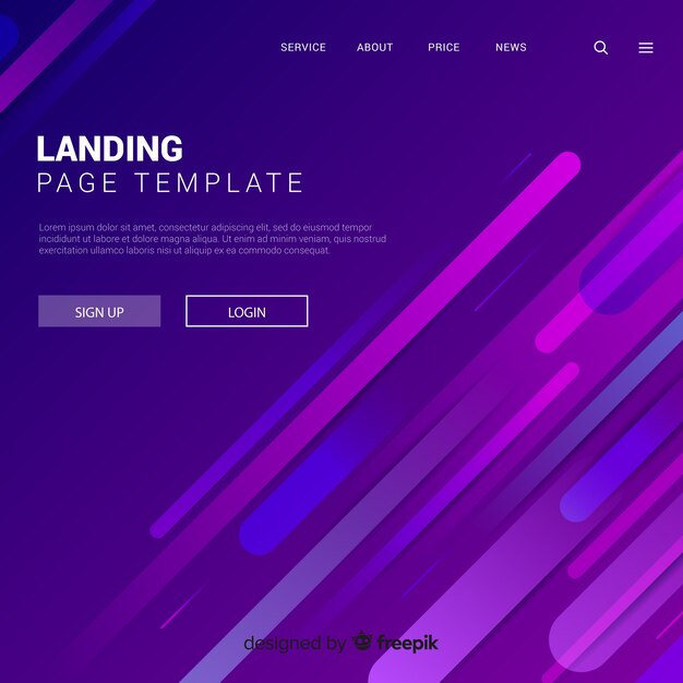 Landing page template