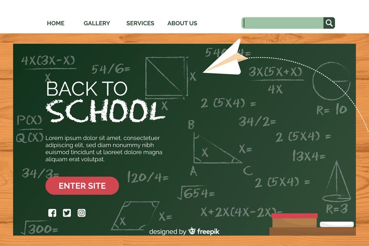 Free Vector landing page template