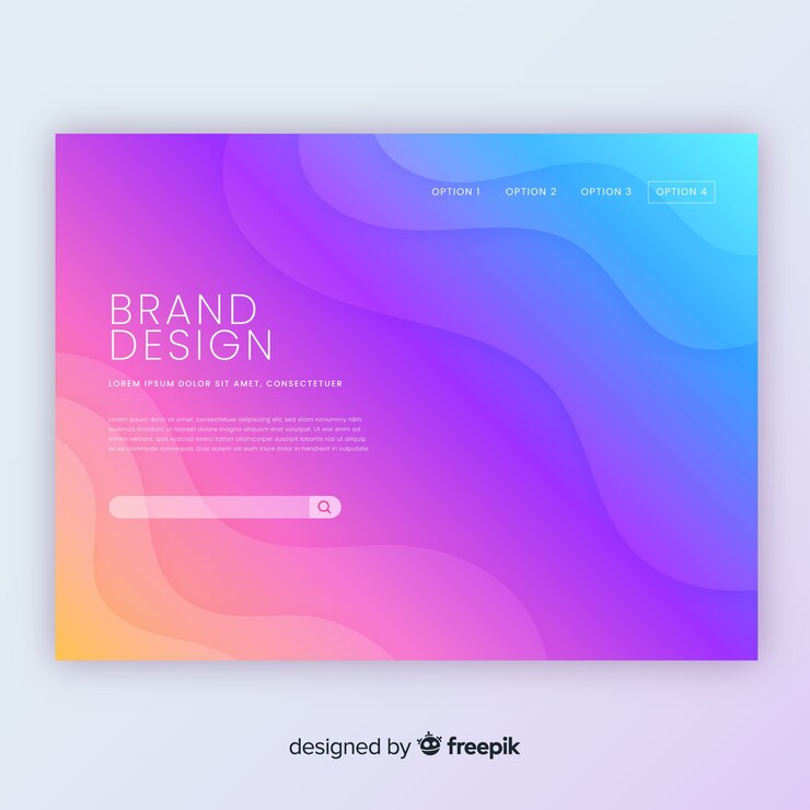 Free Vector landing page