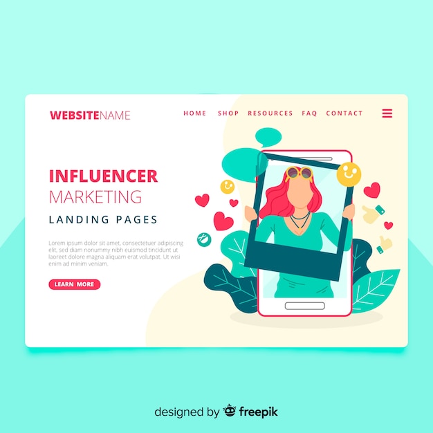 Landing page